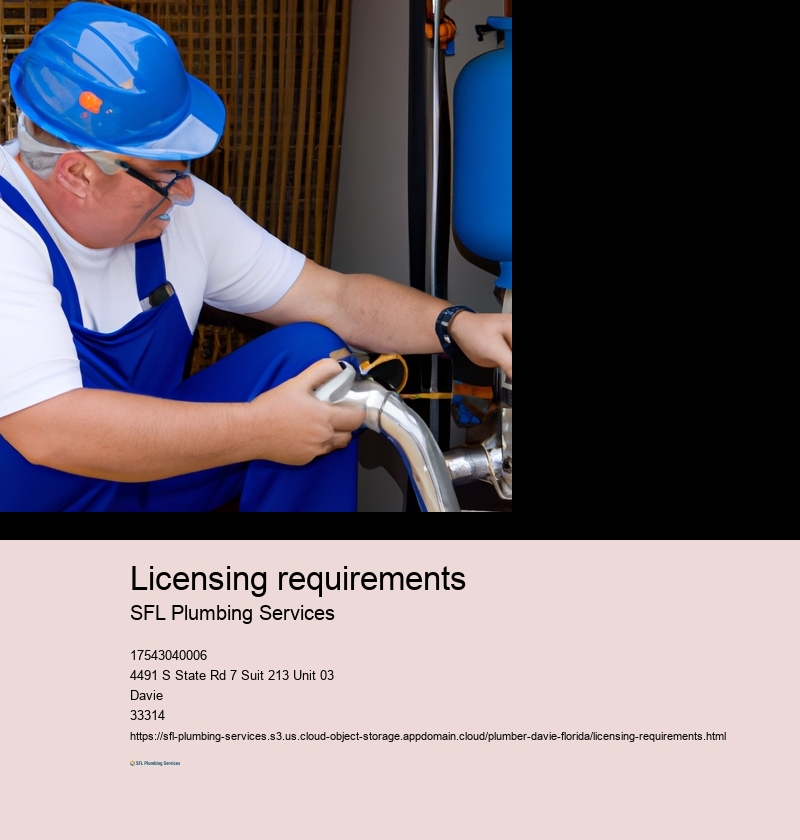 Licensing requirements